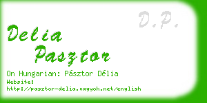 delia pasztor business card